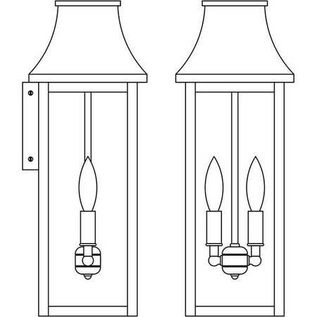 Arroyo Craftsman 7" Providence Long Body Flush Wall Mount, Rustic Brown, Rain Mist Glass PRW-7LRM-RB